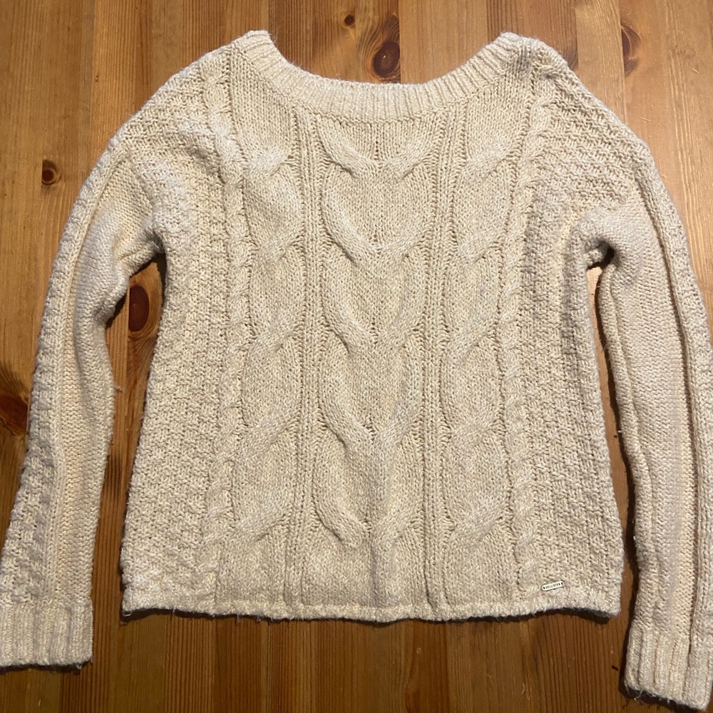 Hollister Cream Sweater